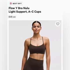 Lululemon Y Bra Nulu